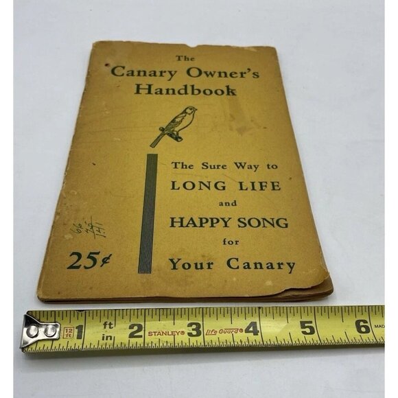 The Canary Owner's Handbook Will Gerber 1950 Long Life & Happy Song Well Loved - Picture 10 of 16
